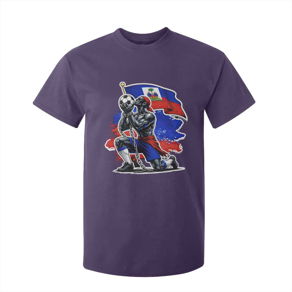 Proud Haiti Soccer Fan T Shirt For Kid Ayiti Heritage Pride