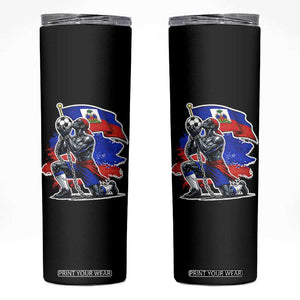 Proud Haiti Soccer Fan Skinny Tumbler Ayiti Heritage Pride
