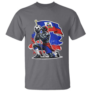 Proud Haiti Soccer Fan T Shirt Ayiti Heritage Pride