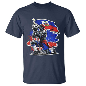 Proud Haiti Soccer Fan T Shirt Ayiti Heritage Pride