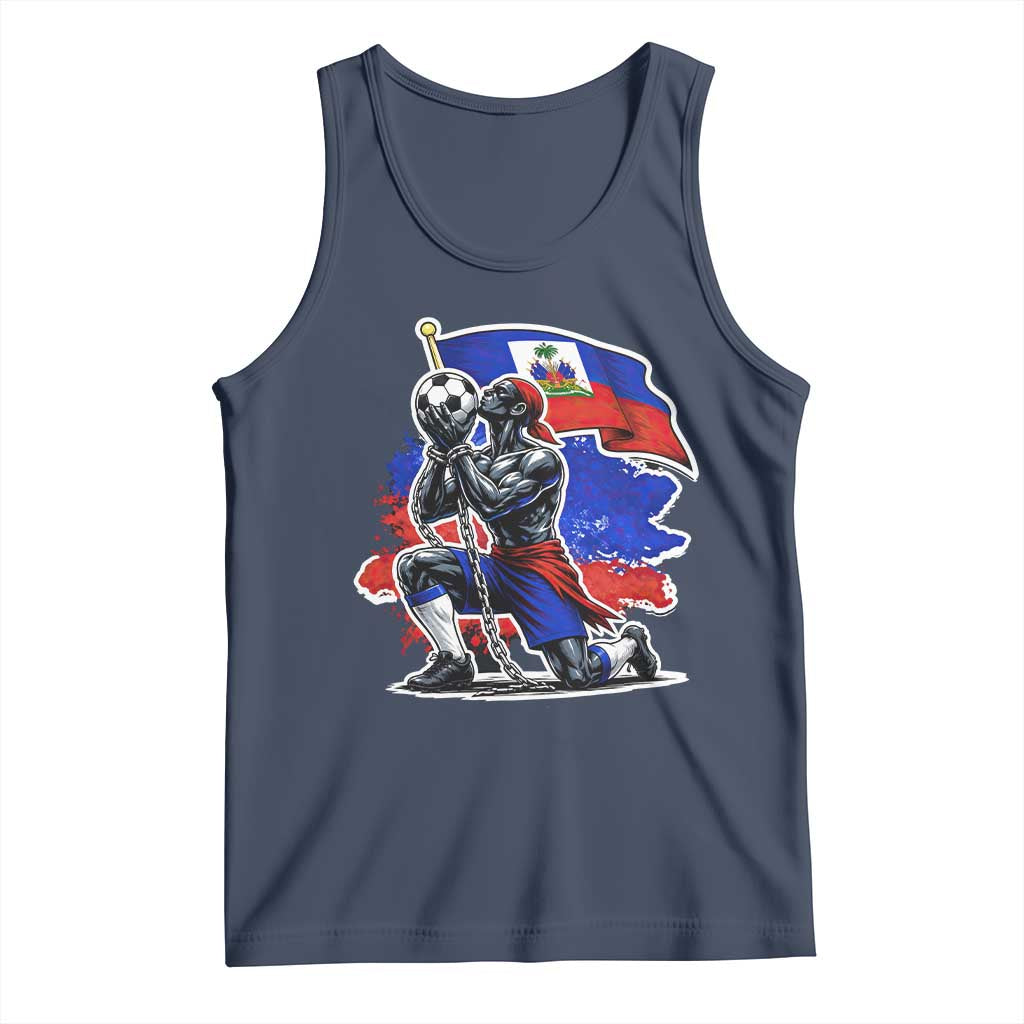 Proud Haiti Soccer Fan Tank Top Ayiti Heritage Pride