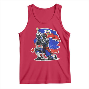 Proud Haiti Soccer Fan Tank Top Ayiti Heritage Pride