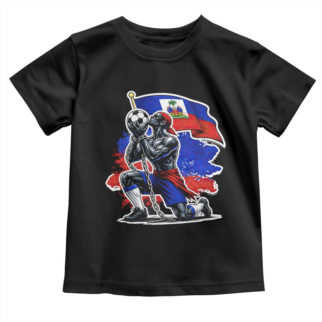 Proud Haiti Soccer Fan Toddler T Shirt Ayiti Heritage Pride