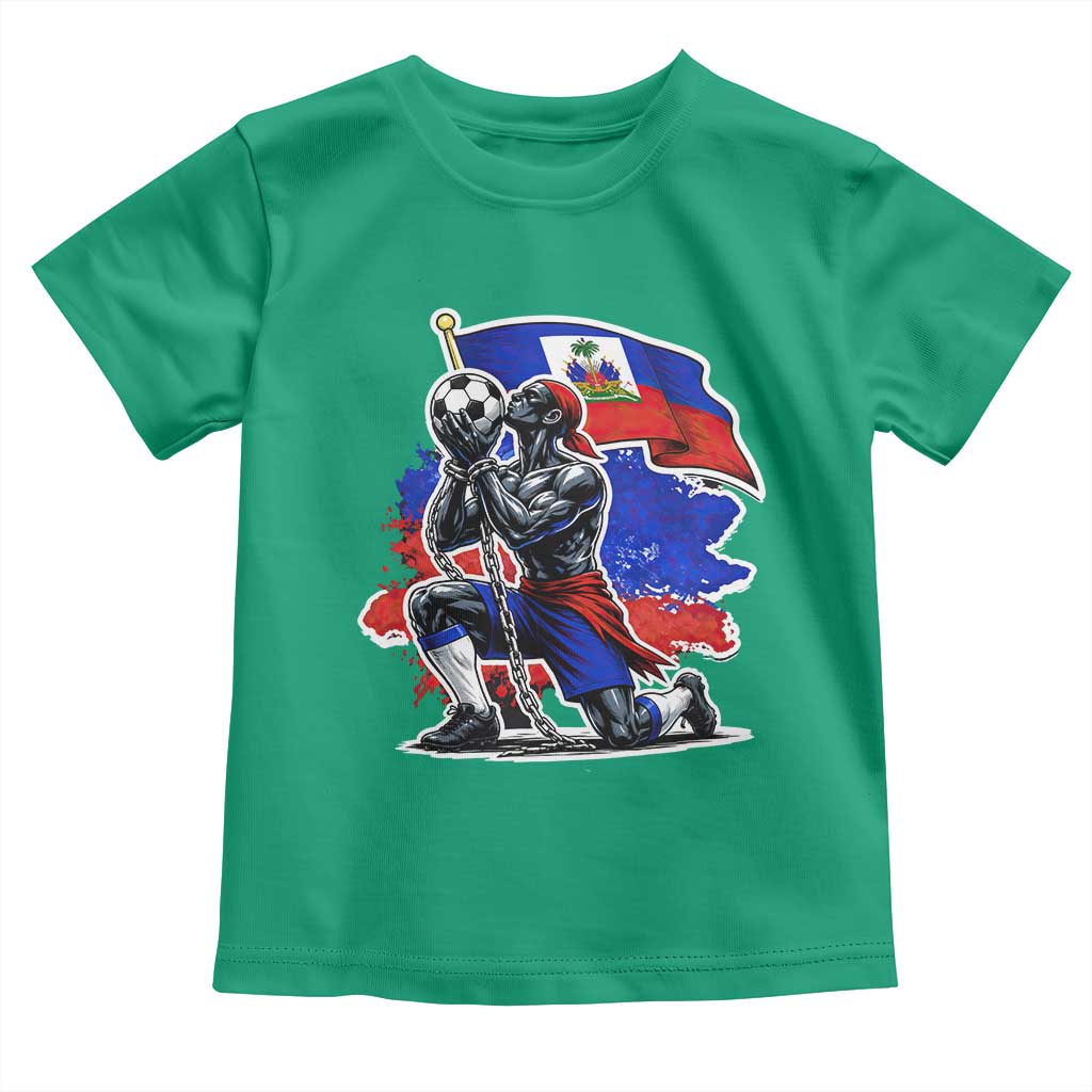 Proud Haiti Soccer Fan Toddler T Shirt Ayiti Heritage Pride
