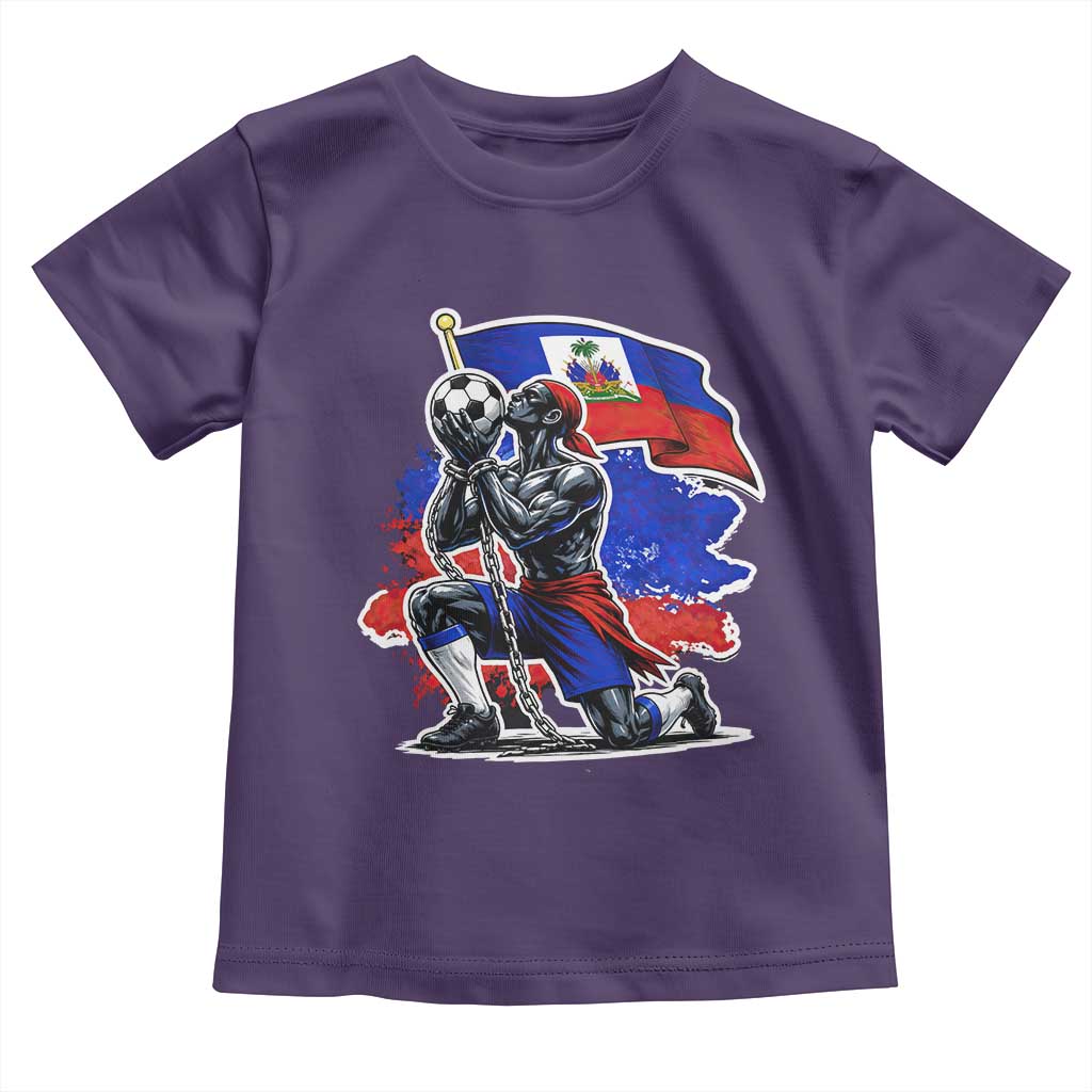Proud Haiti Soccer Fan Toddler T Shirt Ayiti Heritage Pride