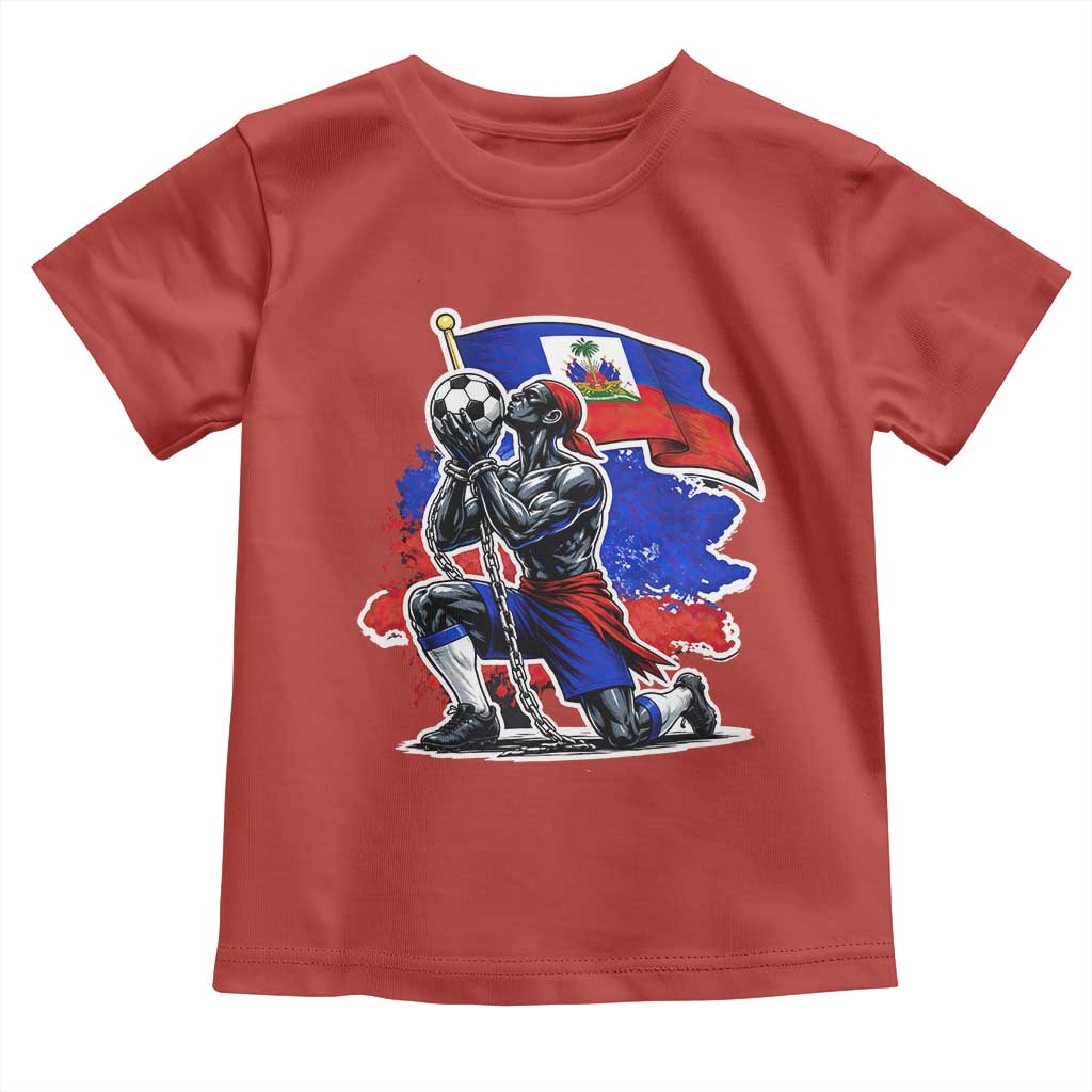 Proud Haiti Soccer Fan Toddler T Shirt Ayiti Heritage Pride