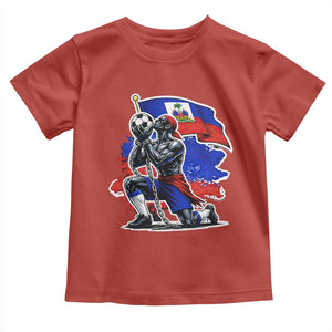 Proud Haiti Soccer Fan Toddler T Shirt Ayiti Heritage Pride