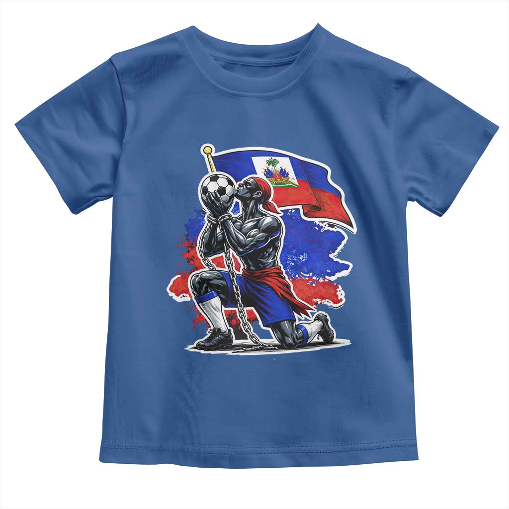 Proud Haiti Soccer Fan Toddler T Shirt Ayiti Heritage Pride