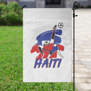 Caribbean Soccer Lover Gift Garden Flag Haitian Heritage Pride