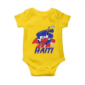 Caribbean Soccer Lover Gift Baby Onesie Haitian Heritage Pride