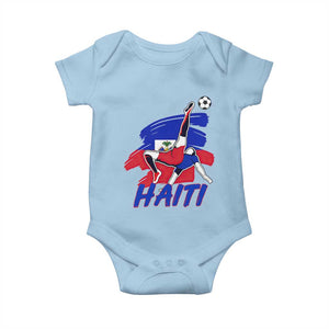 Caribbean Soccer Lover Gift Baby Onesie Haitian Heritage Pride
