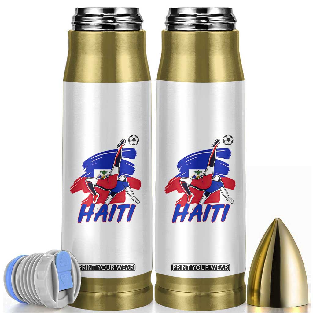 Caribbean Soccer Lover Gift Bullet Tumbler Haitian Heritage Pride TS12 White Print Your Wear