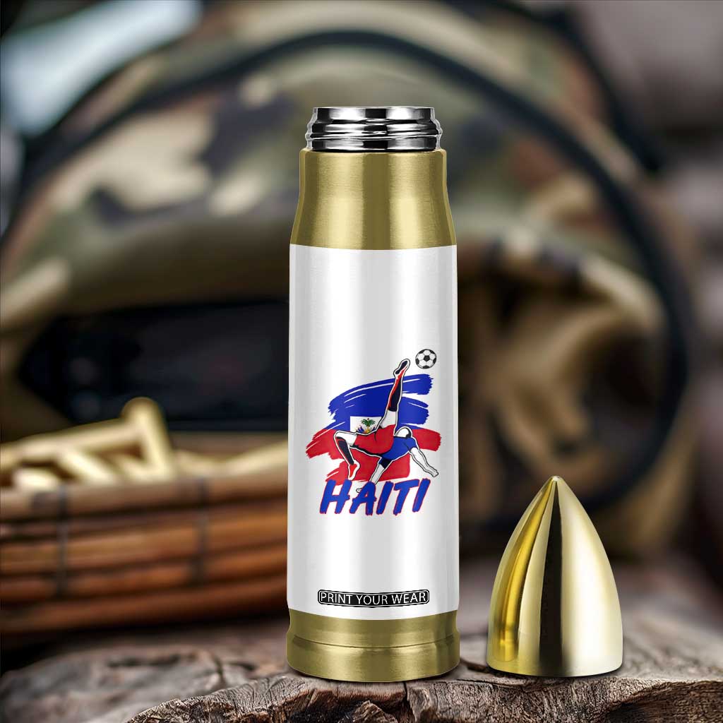 Caribbean Soccer Lover Gift Bullet Tumbler Haitian Heritage Pride