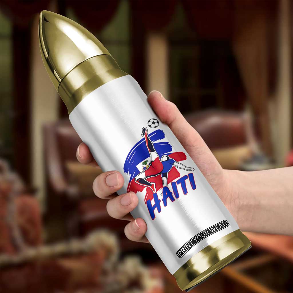 Caribbean Soccer Lover Gift Bullet Tumbler Haitian Heritage Pride