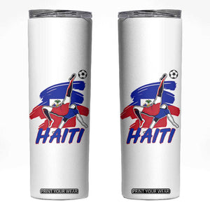 Caribbean Soccer Lover Gift Skinny Tumbler Haitian Heritage Pride