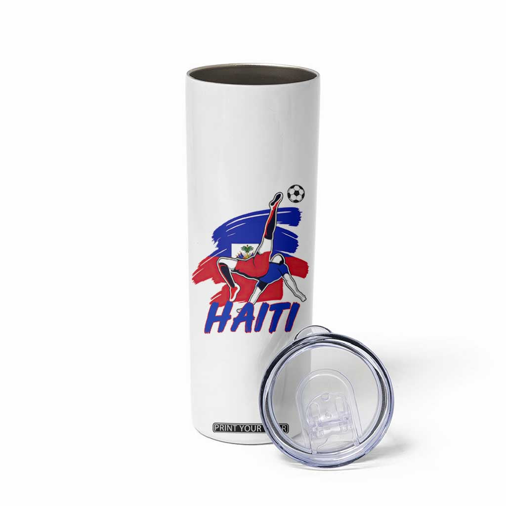 Caribbean Soccer Lover Gift Skinny Tumbler Haitian Heritage Pride