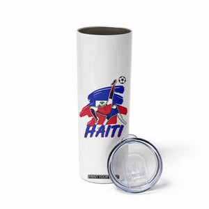 Caribbean Soccer Lover Gift Skinny Tumbler Haitian Heritage Pride
