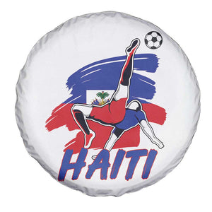 Caribbean Soccer Lover Gift Spare Tire Cover Haitian Heritage Pride