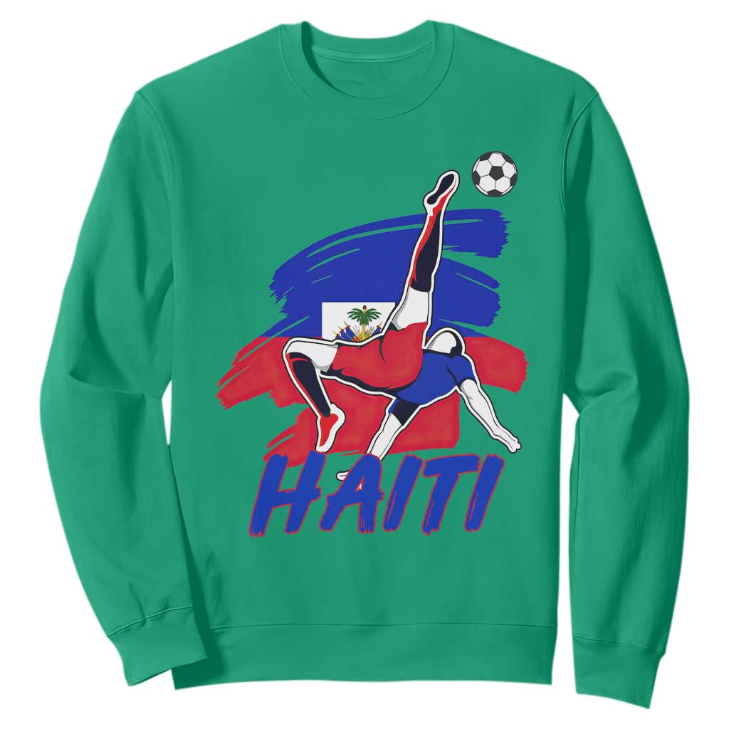 Caribbean Soccer Lover Gift Sweatshirt Haitian Heritage Pride
