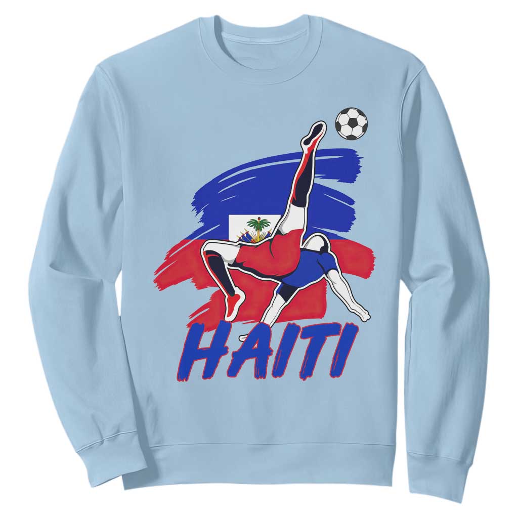 Caribbean Soccer Lover Gift Sweatshirt Haitian Heritage Pride