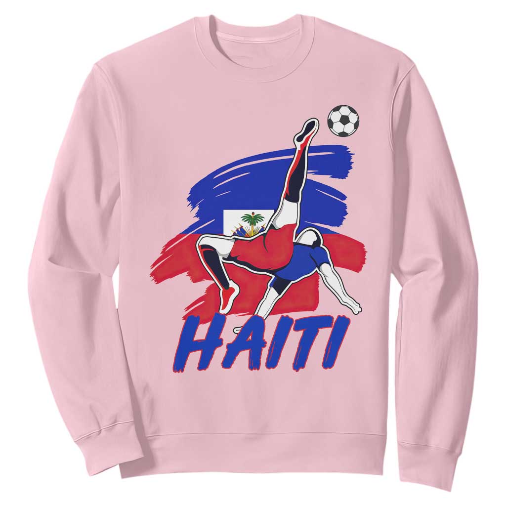 Caribbean Soccer Lover Gift Sweatshirt Haitian Heritage Pride