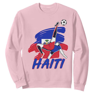 Caribbean Soccer Lover Gift Sweatshirt Haitian Heritage Pride