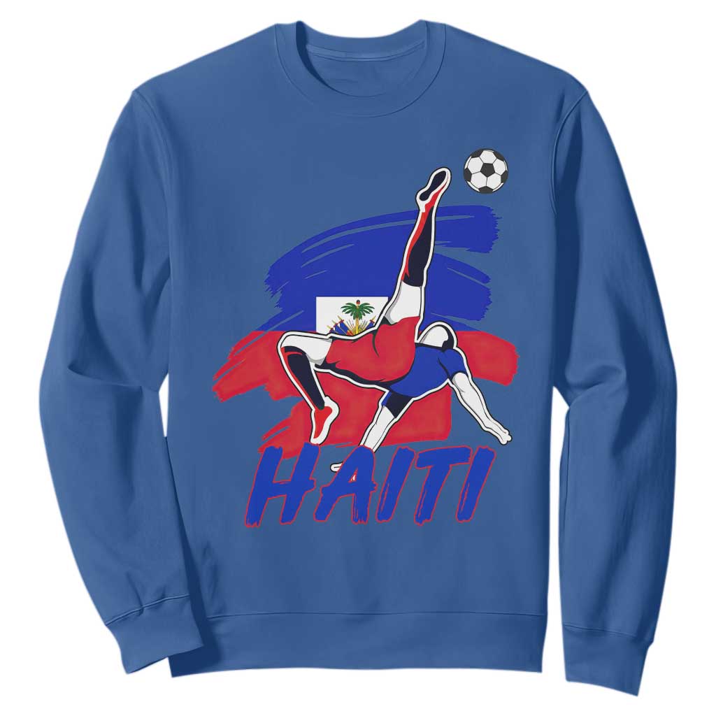 Caribbean Soccer Lover Gift Sweatshirt Haitian Heritage Pride