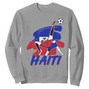 Caribbean Soccer Lover Gift Sweatshirt Haitian Heritage Pride
