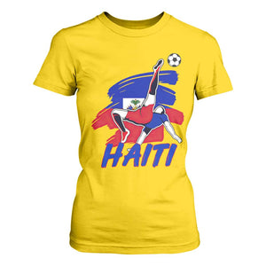 Caribbean Soccer Lover Gift T Shirt For Women Haitian Heritage Pride