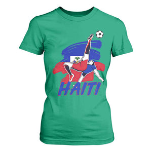 Caribbean Soccer Lover Gift T Shirt For Women Haitian Heritage Pride