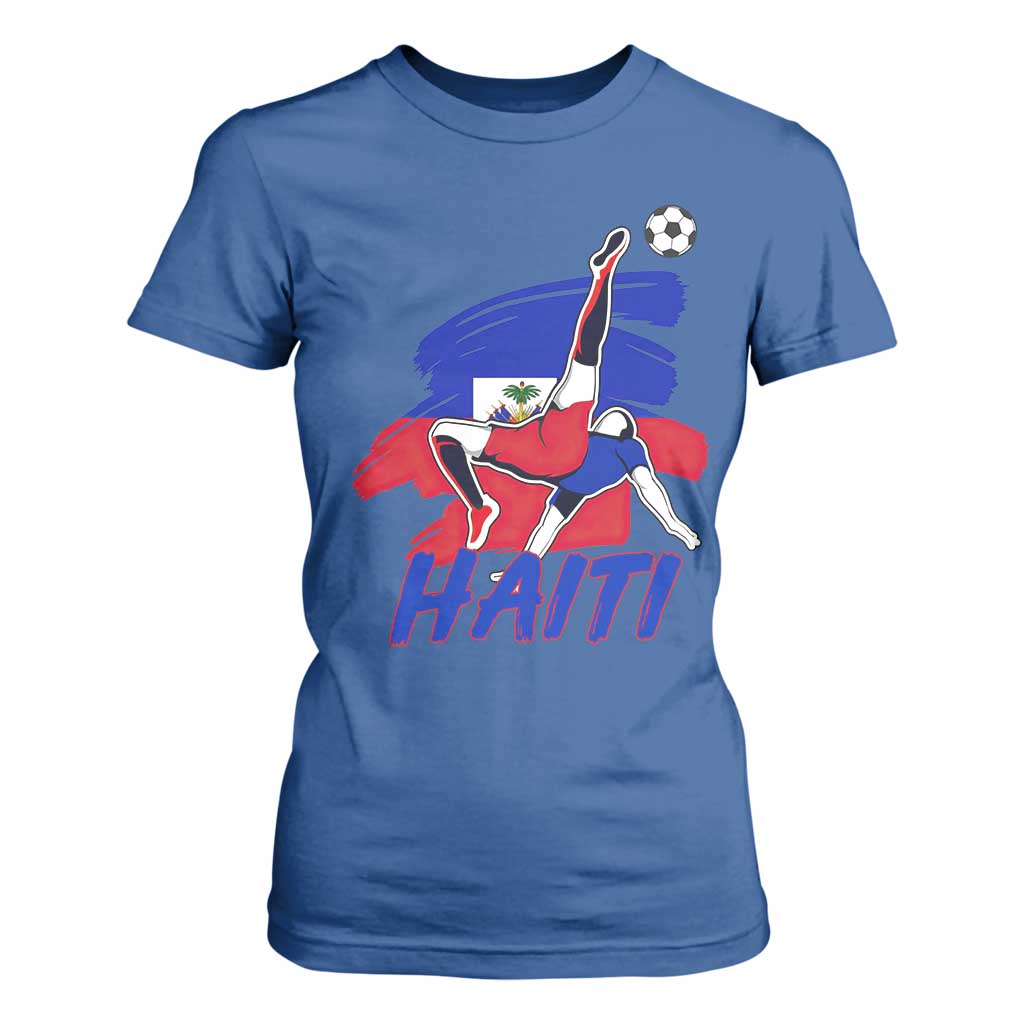 Caribbean Soccer Lover Gift T Shirt For Women Haitian Heritage Pride