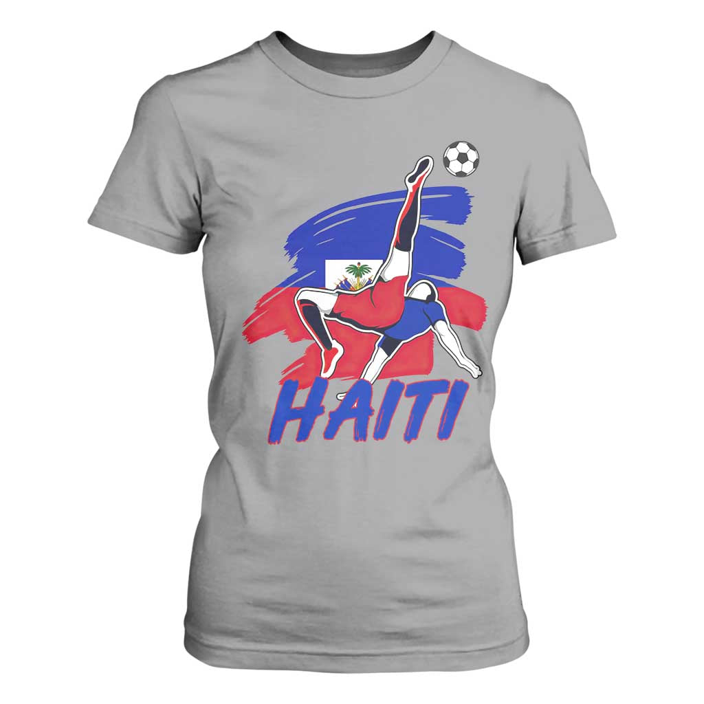 Caribbean Soccer Lover Gift T Shirt For Women Haitian Heritage Pride