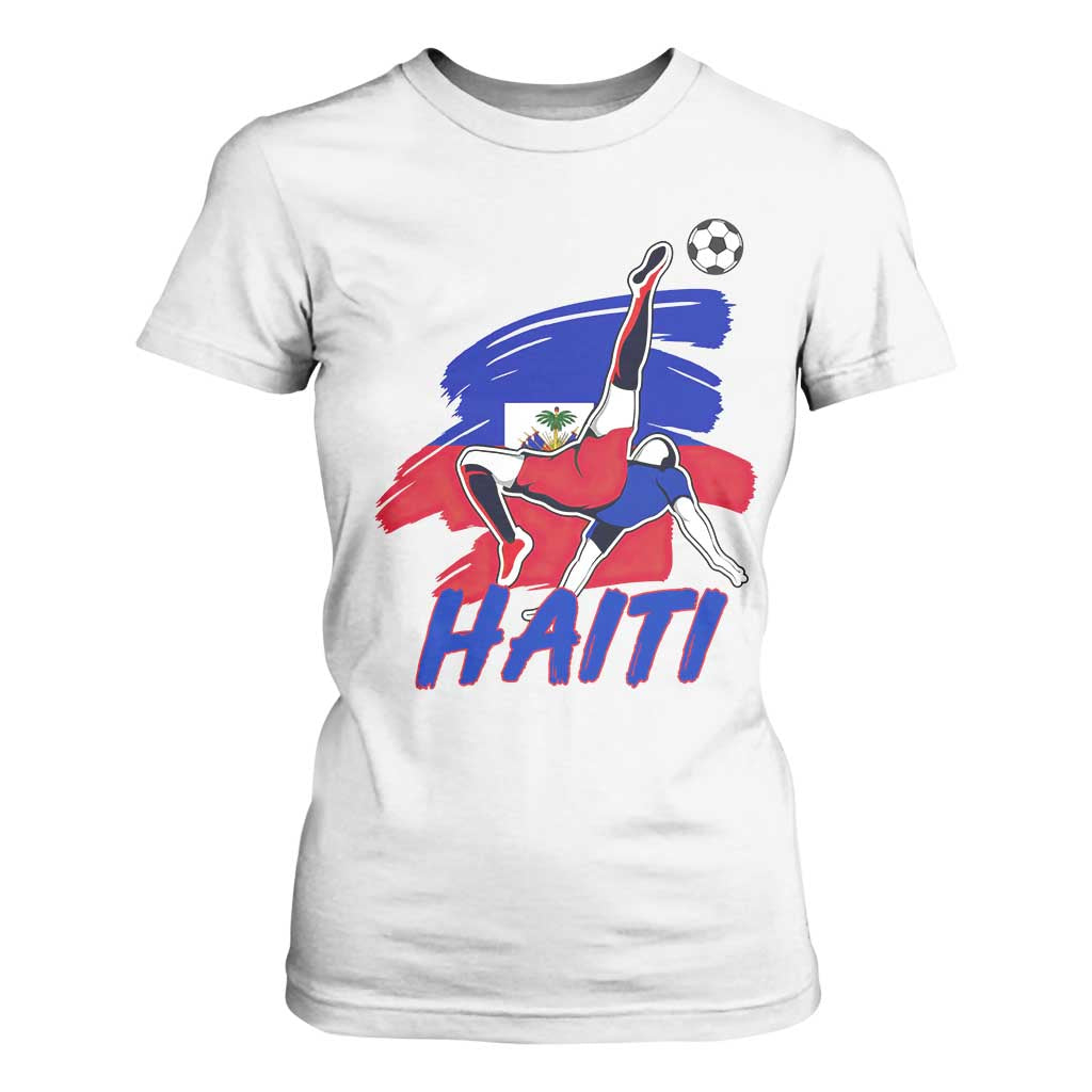 Caribbean Soccer Lover Gift T Shirt For Women Haitian Heritage Pride