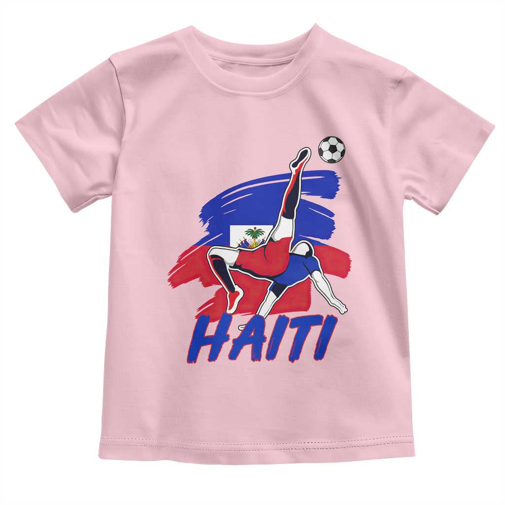 Caribbean Soccer Lover Gift Toddler T Shirt Haitian Heritage Pride