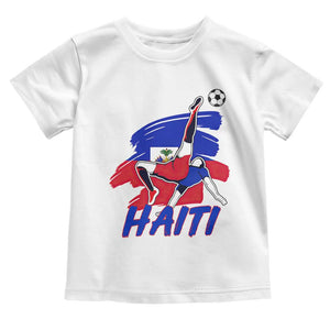 Caribbean Soccer Lover Gift Toddler T Shirt Haitian Heritage Pride