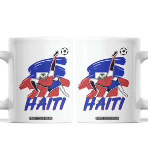 Caribbean Soccer Lover Gift Coffee Mug Haitian Heritage Pride