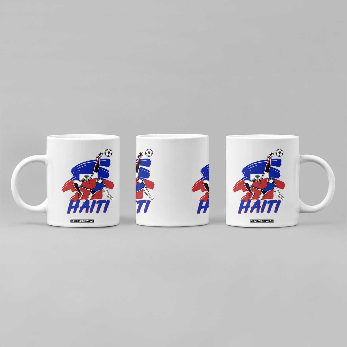 Caribbean Soccer Lover Gift Coffee Mug Haitian Heritage Pride