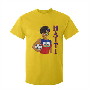 Haitian Soccer Fan Girl T Shirt For Kid Ayiti Heritage Pride Football Lover TS12 Daisy Print Your Wear