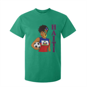 Haitian Soccer Fan Girl T Shirt For Kid Ayiti Heritage Pride Football Lover TS12 Irish Green Print Your Wear