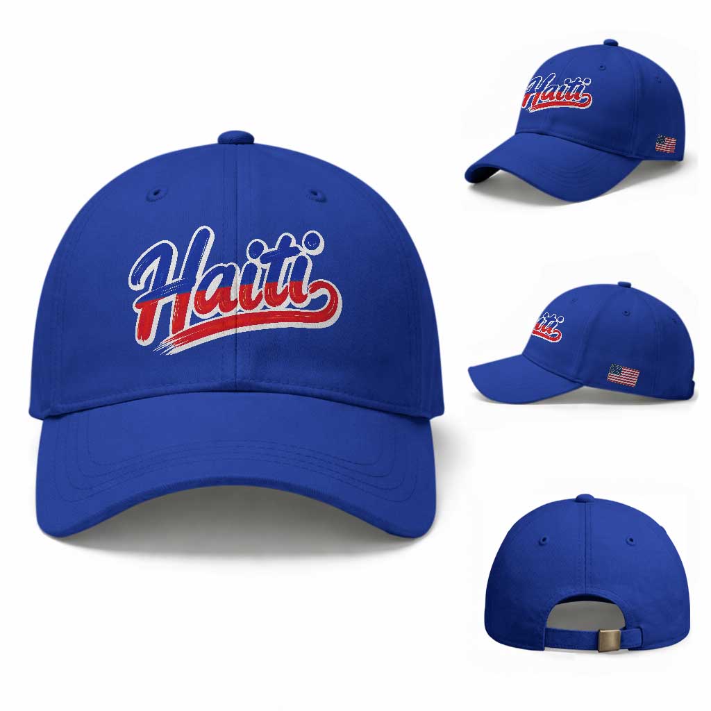 Ayiti Cheri Haiti Pride Gift For Proud Haitians Baseball Cap TS12 Baseball Cap Universal Fit Royal Blue Print Your Wear