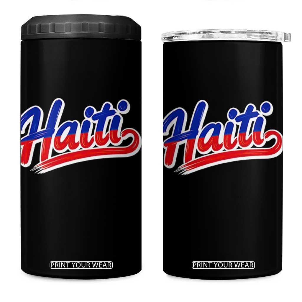 Ayiti Cheri Haiti Pride Gift For Proud Haitians 4 in 1 Can Cooler Tumbler