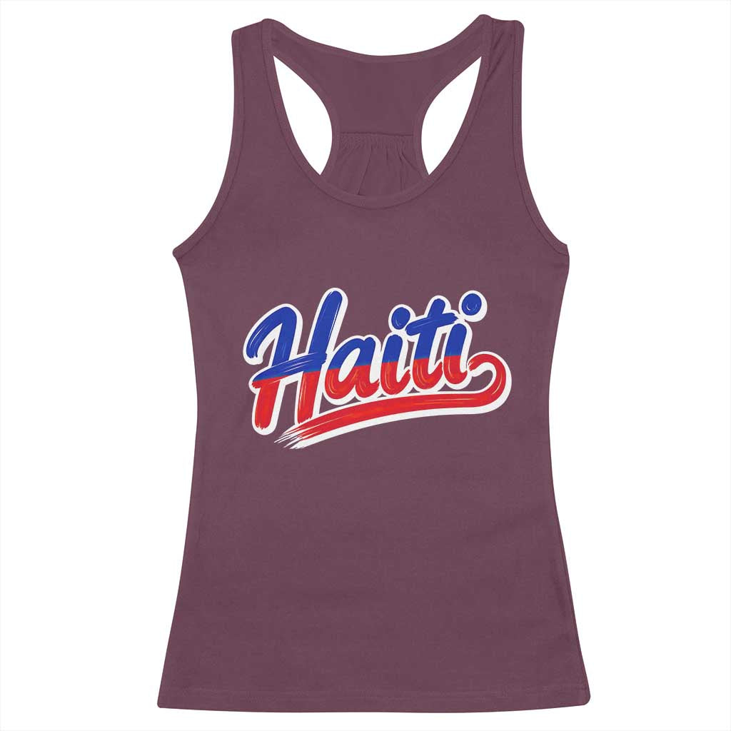 Ayiti Cheri Haiti Pride Gift For Proud Haitians Racerback Tank Top
