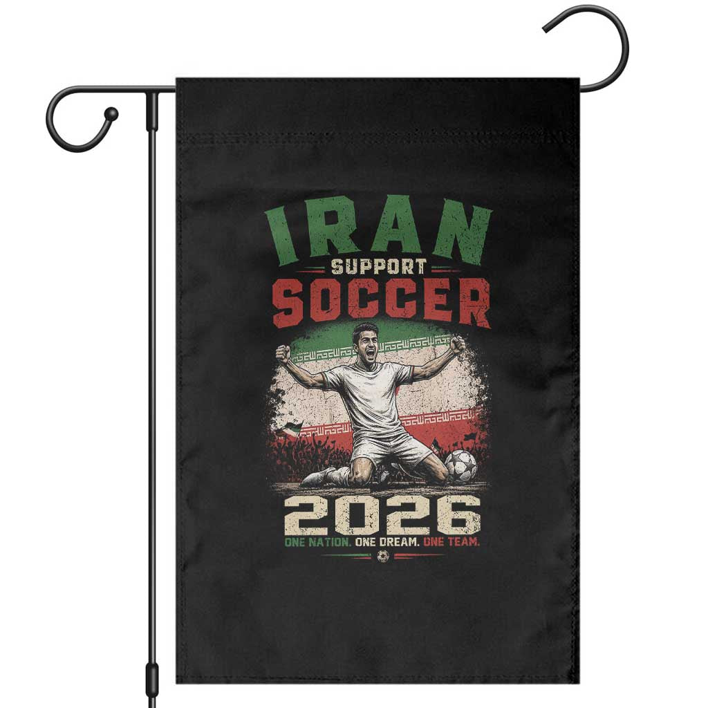 Iran Soccer Fan Gift Garden Flag One Nation One Team One Dream