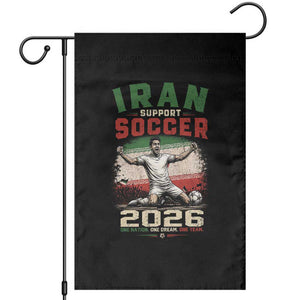 Iran Soccer Fan Gift Garden Flag One Nation One Team One Dream