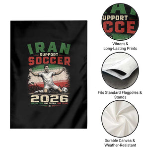 Iran Soccer Fan Gift Garden Flag One Nation One Team One Dream