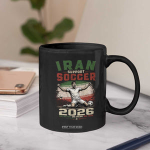 Iran Soccer Fan Gift Coffee Mug One Nation One Team One Dream