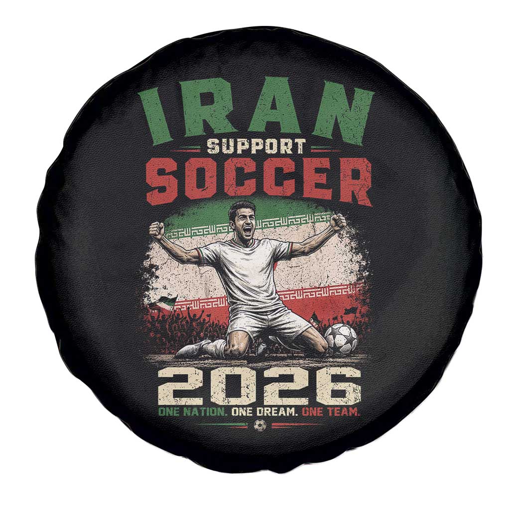 Iran Soccer Fan Gift Spare Tire Cover One Nation One Team One Dream