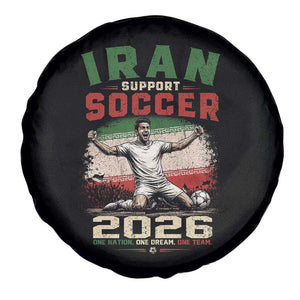Iran Soccer Fan Gift Spare Tire Cover One Nation One Team One Dream