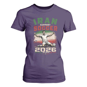 Iran Soccer Fan Gift T Shirt For Women One Nation One Team One Dream