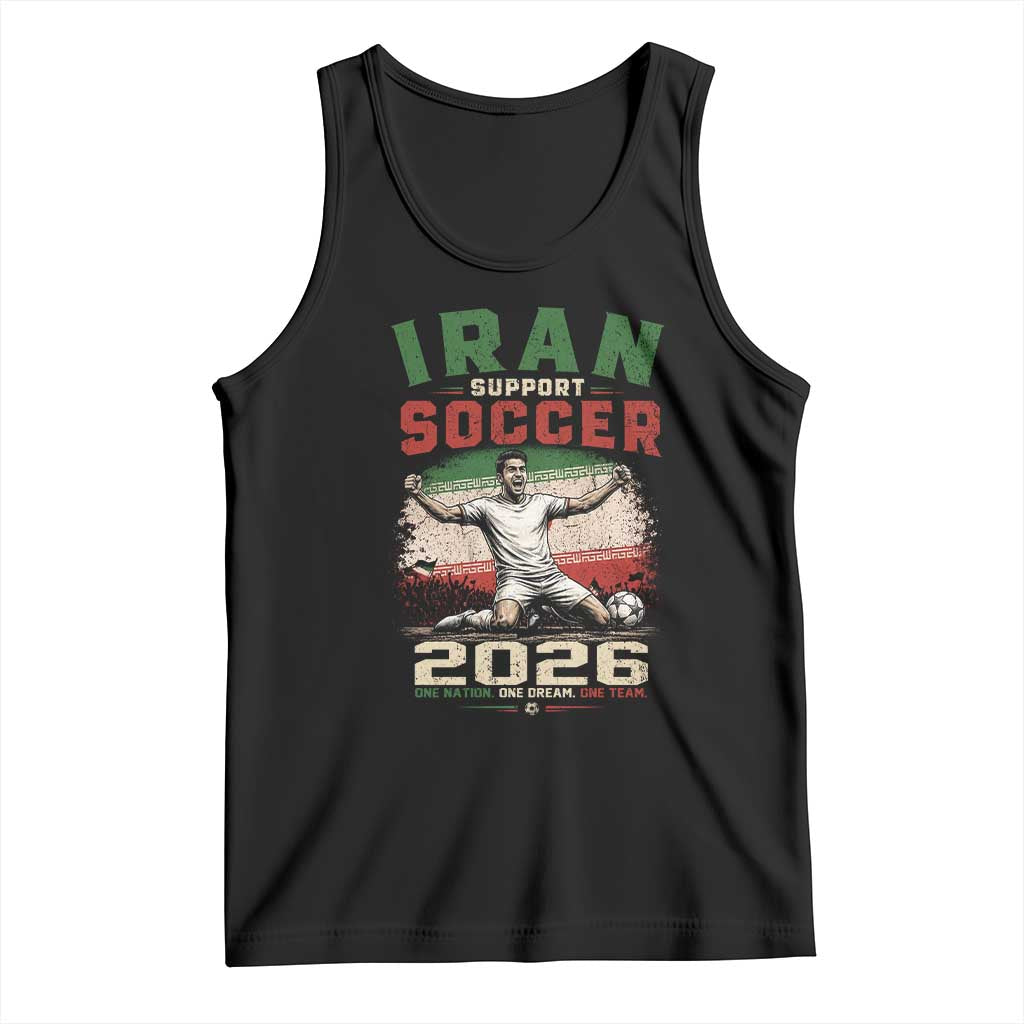 Iran Soccer Fan Gift Tank Top One Nation One Team One Dream TS12 Black Print Your Wear